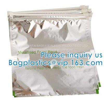 Metallized Zip Bags, Metallised Zip Pouch, Grab-and-go Snacking, Zipfoil, Multi-Purpose, Fridge Food Cover
