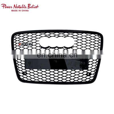 RSQ7 front bumper grill for Audi Q7 SQ7 RSQ7 radiator ABS black car facelift honeycomb mesh grille 2006-2015