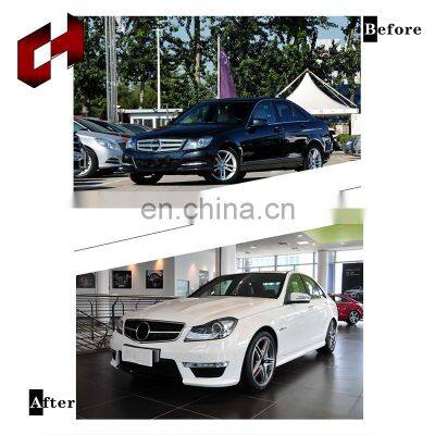 CH Layer Gloss Front Rear Bumper Support Body Kit Upgrade Parts Exhaust Pipe For Mercedes-Benz C Class W204 11-14 C63