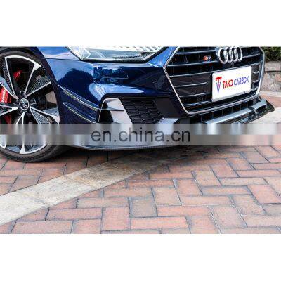 TAKD Brand Perfect Fitment Aerodynamic Auto Front Bumper Carbon Front Lip For Audi A7 C8