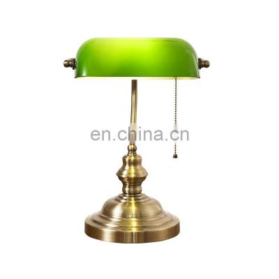 Retro Decor Desk Lamp Office LED Table Lamps Rustic Bronze Decorative Bedside Table Light For Indoor Home