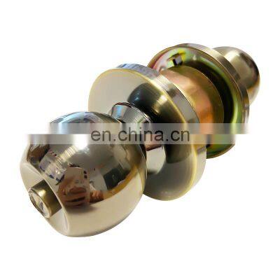 Entrance Privacy Brass Cylinder Home Security Tubular Round Knob Lock photo-4