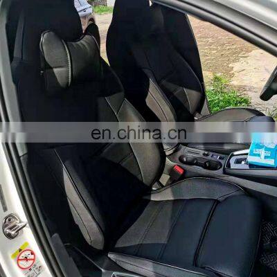 HFTM Chinese Factory Price Directly Sale SUV Black Pink Red Brown Begge Blue Black Fashion Yellow Leather Durable Seat Cover photo-3