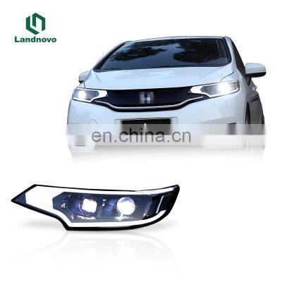 Landnovo best selling led head light suitable for honda fit jazz 2014-2019 front led light headlight headlamp