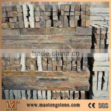 Rusty & Black Slate Cultured Stone(Ledge Stone),Flat Finish