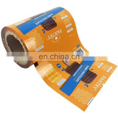 Promotional flexible food packaging plastic film on roll