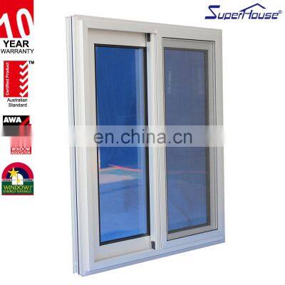 Superhouse Hot Sell High Quality Aluminium Fram Large View With Retractable Scree Sliding Glass Folding Door Window photo-3