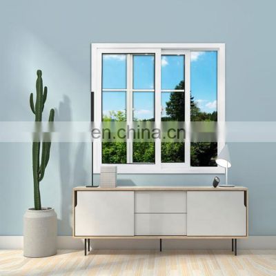 pvc sliding tinted glass aluminium horizontal sliding window