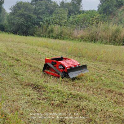 remote control track mower, China industrial remote control lawn mower price, robot slope mower for sale