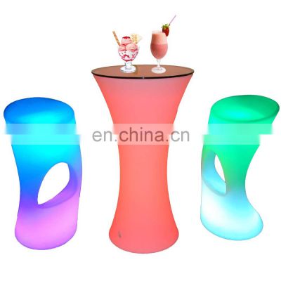 pub rgb modern furniture glowing hotel counter stools dj table bar stool round restaurant bar counter design