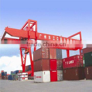 Rail mounted sea port double girder container gantry crane for sale