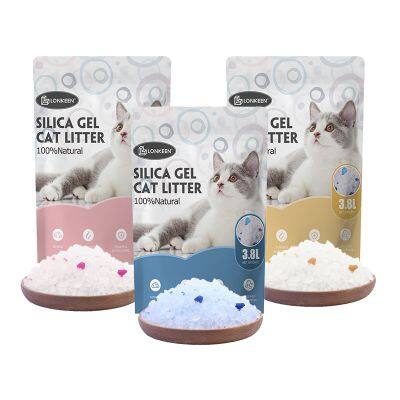 China Factory Apple Scent Bulk Lightweight Dust Free Crystal Cat Litter photo-4