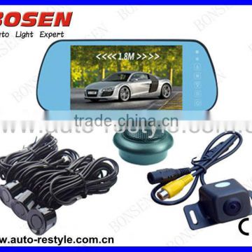 wireless car rearview camera kit with 7" TFT screen