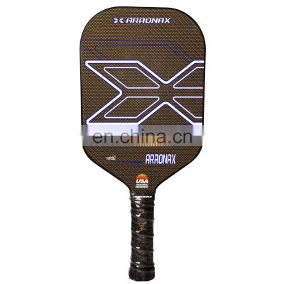 Custom Titanium carbon friction surface PP foam injection Edgeles Pickleball Paddle