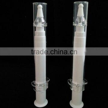 10ml cosmetic syringe shaped airless bottle for eye cream injection bottle