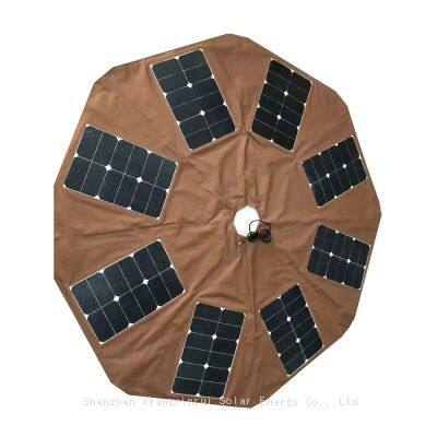 100W Customized Umbrella Shape Solar Panel Charger With USB Port for Power Supply on Beach Outdoor Restaurant Courtyard Terrace photo-4