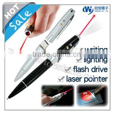 Multifunction led laser pen glow