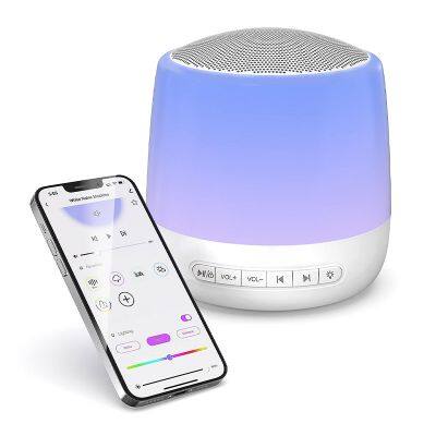 Wi-Fi Based Night Light with White Noise Sound Machine for Baby Sleeping, supporting Touch Control App and Voice Control