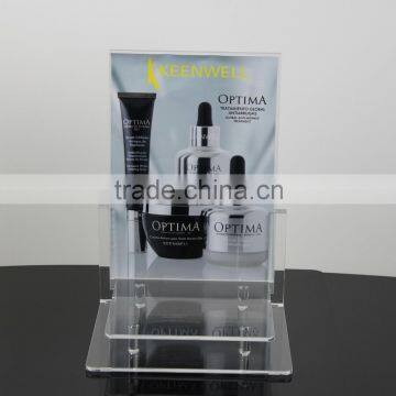 Clear Acrylic Cosmetic Display Stand Cosmetic Stand Makeup Display Holder RCD002 Quality Choice photo-2