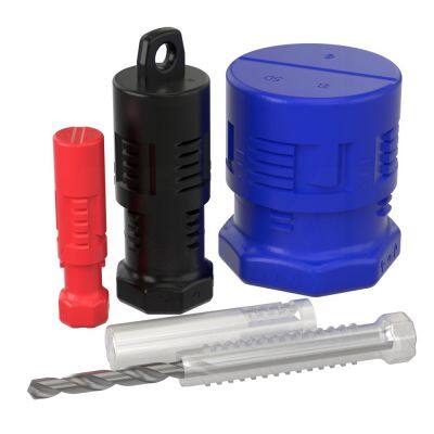 Transparente CNC-Werkzeuge mit gro?em Durchmesser, Twistpack-Ratsche, Bohrer mit bestimmter L?nge, runde teleskopartige Kunststoffverpackungsr?hren