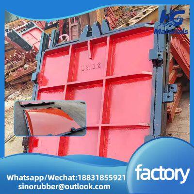 Cast iron canal gate, round and square sewage pipe side-opening 304 gate, anti-backflow water-stopping steel reservoir flap gate factory