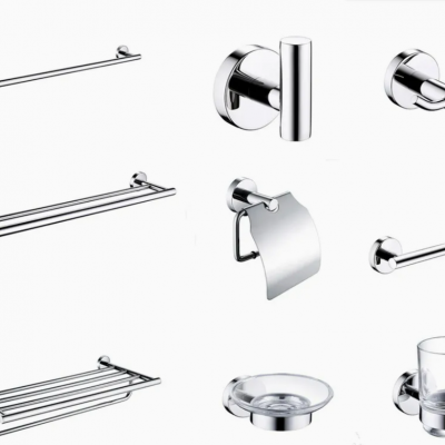 China Bathroom Hardware Stainless Steel Bathroom Accessories Set Towel Holder