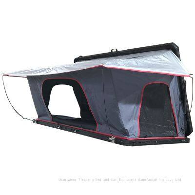 Car Rooftop Tent Thin Hard Shell Side Opening Folding Roof Tent Suitable ForJeep SUV Truck Van,Camping Car Roof for 2-3 Person photo-5