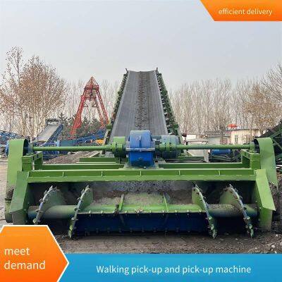 Crawler-type Coal Cinder Crushing Reclaimer, Automatic Material Reclaiming and Loading Conveyor, Mud Cake, Sand and Stone Powder Slag Scraping Machine photo-4