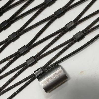 Seamless Sleeve Type Stainless Steel Rope Mesh 3x3 Inch Openings photo-5