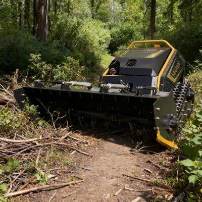 Vigorun MTSK1000 Robot Tracked Forestry Mulcher Heavy-Duty Continuous Operation for Safe Efficient Slope Mowing photo-2