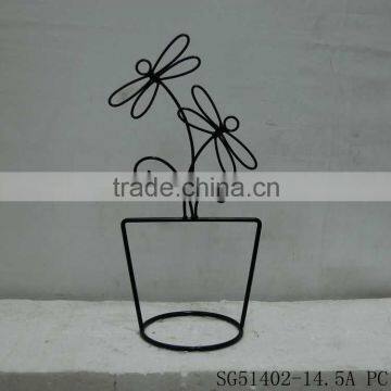 dragonflies on metal balcony flower pots for sale