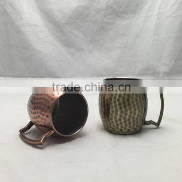 16OZ Hammered Copper Mugs Old Dutch Copper Hammered Moscow Mule Mug photo-4
