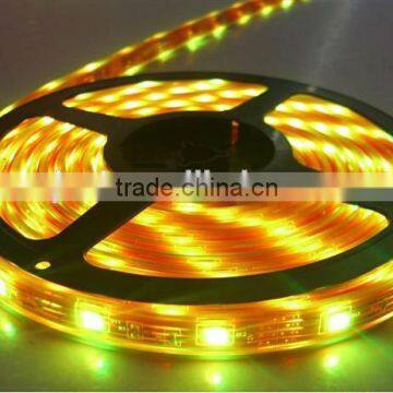 High quality amber flexible DC12V 60pcs/M 3528 waterproof 4W led flexible strip light