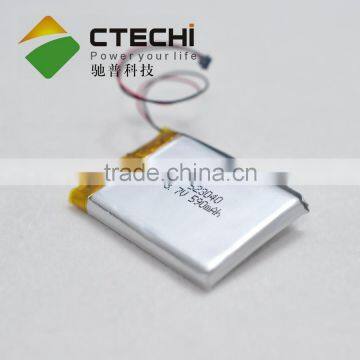 Rechargeable Polymer 523040 590mAh Battery