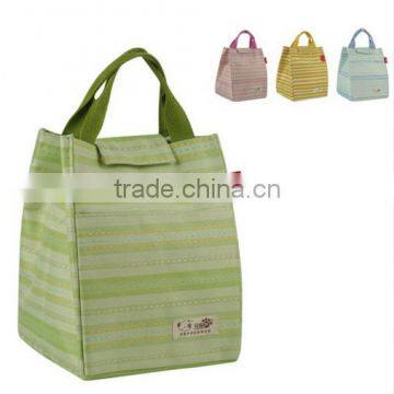 Oxford Fabric Kids Stripe Lunch Bag Picnic Bags Insulation Bag Lunch Box Cooler Bags
