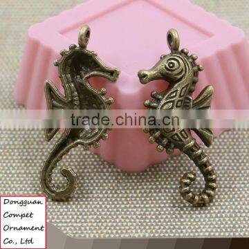 Wholesale alloy jewelry ancient bronze hippocampus pendant