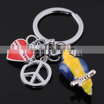 Pet key rings wholesale animal Parrot keychains