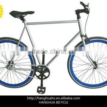 HH-FG09 silver fixed gear bikes with good quality from China factory