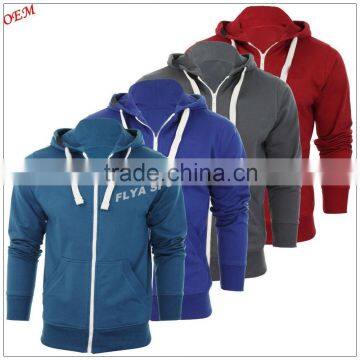 Wholesale price small MOQ customized design fashion blank customized hoodie with Zip