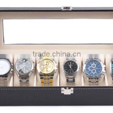 C34 ANPHY 6 Pcs Watch Box High Grade Leather Flannelette Display Case photo-3
