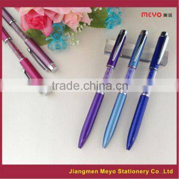 2015 Novelty Souvenir Gift Custom Metal Purple Crystal Ballpoint pen