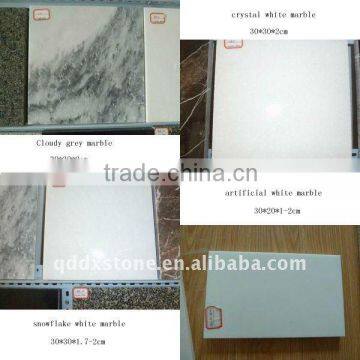 natural China white marble tiles