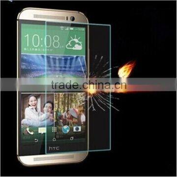 tough sensitivity and anti-spy, tempered glass screen protector for HTC M8