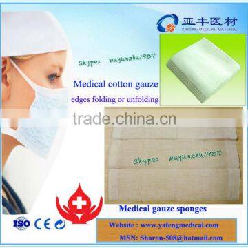 CE&ISO approved medical 13t 15t 17 threads gauze cotton swab