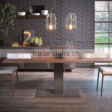 Hot sale wood dining table modern dining table set for home use