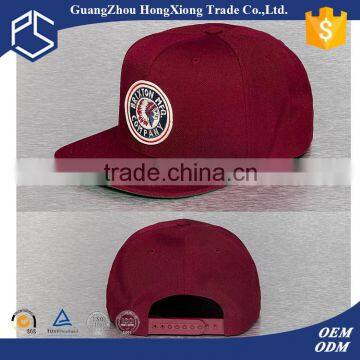 2016 good quality breathable 100% acrylic patch china snapback hats