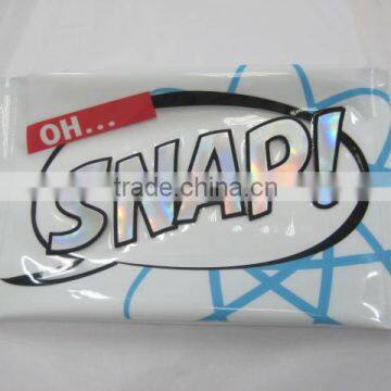 OEM white PVC makeup bag Pencil case Clutch bag
