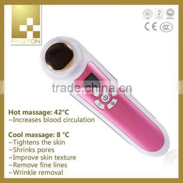 2015New Product vibration cleansing face bio ultrasonic photon cold and hot hammer skin care Beauty Device