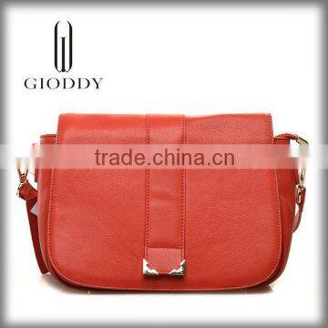 China customized trendy fashion design woman red famous shoulder bag