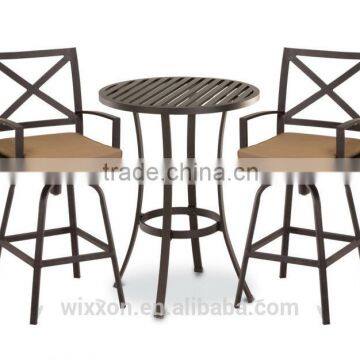 Cast Alu. Swivel Bar Stool, Cast Alu. Pub Table, Outdoor Pub Table&Swivel Bar Stools,Outdoor Bar Stool Sets